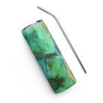 Vaso de acero inoxidable Celosía verde